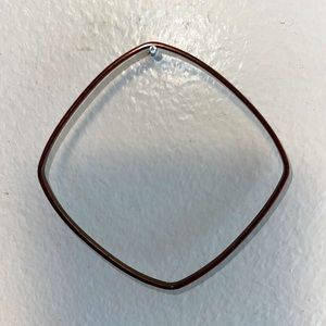 Bing Bang Bangle by Anna Sheffield- Square Copper Skinny Bangle Bracelet